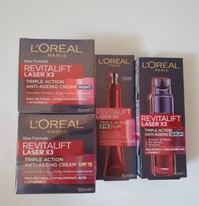 4pc Loreal Revitalift Laser X3 - Night - Day Spf - Eye - Serum - RRP $196 - Picture 1 of 10