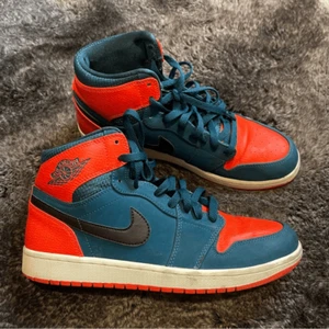 Nike Air Jordan 1 Retro High Russell Westbrook Red Turquoise Sneakers Sz 10 - Picture 1 of 9