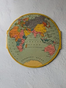1942 Wilson That's All Whiskey Fold Open World Globe Advertising Booklet - Picture 1 of 4
