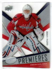 2008-09 Upper Deck Ice #109 Simeon Varlamov RC /1999 - Washington Capitals