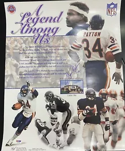 Walter Payton Signed 16x20 Chicago Bears HOF Photo JSA COA Full Letter - Picture 1 of 3