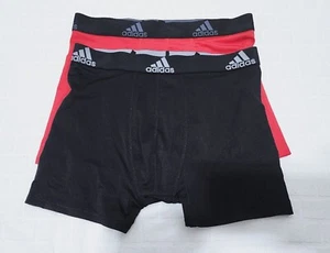 Adidas Aeroready Boys Size XL, 18-20Yr, 2 Pack Boxer Trunks Black/Red - Picture 1 of 5