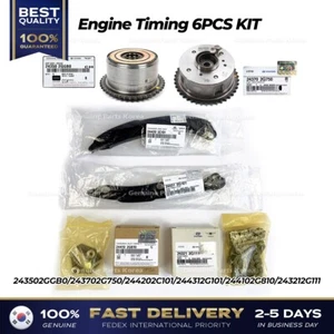 ⭐Genuine⭐ Engine Timing 6PCS KIT for Hyundai Elantra N Veloster N Kia Sorento - Picture 1 of 2