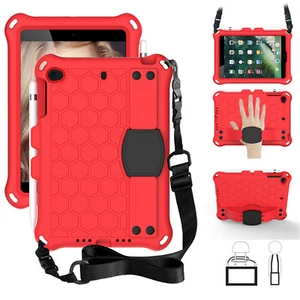 Kids Shockproof Case For iPad 11th 10th 9th 8th 7th 6th 5th Gen W/Shoulder Strap - Picture 1 of 33