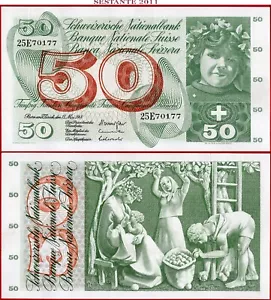 SUIZA 50 FRANCOS 15 5 1968 P 48h (3) AUNC envío gratuito a partir de 100$ - Imagen 1 de 8