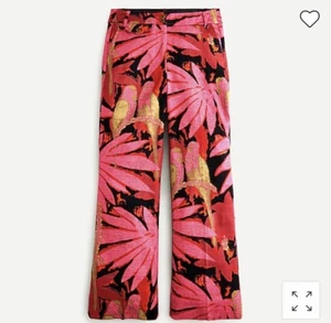 J Crew hochtaillierte Kickout kurze Hose in PLM Print Grasstoff Gr. 8 - Bild 1 von 1