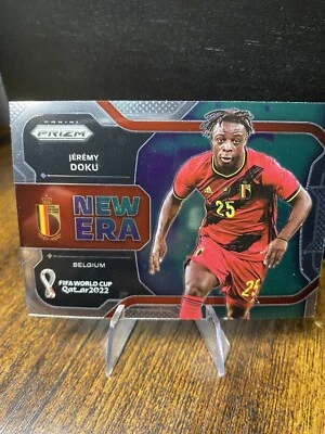 2022 Panini Prizm World Cup Qatar New Era Jeremy Doku #36 - Image 1 of 2