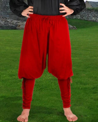 PANTALONES DISFRAZ HARÉN COTTIY CAPITÁN PIRATA PRÍNCIPE RENACIMIENTO MEDIEVAL ADULTO PARA HOMBRE Foto 1 de 2