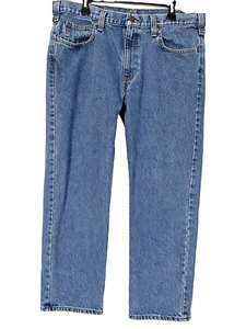 Carhartt Men's Traditional Fit 100% Cotton Straight Denim Jeans - Size 38x29 - Picture 1 of 6