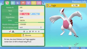 Lugia Shiny | LVL 100 | Legal + Onlinefähig | Pokemon Diamant & Perl - Bild 1 von 5