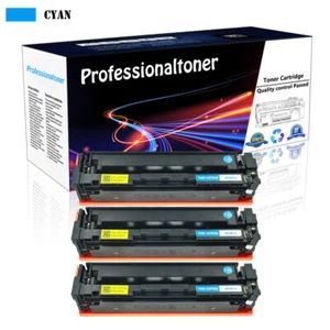 Toner 3 pièces CF401A compatible avec multifonction HP 201A Color LaserJet Pro M277 M274n M277n M277dw - Photo 1/18