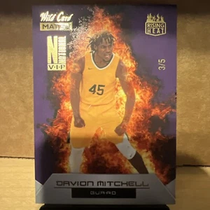 2022 Wild Card Matte National SP Exclusive Davion Mitchell 3/5 RHN-4 Rising Heat - Picture 1 of 6