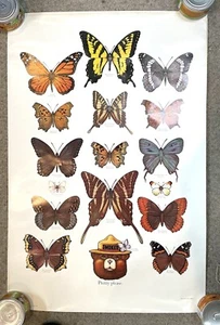 3 Vintage US Department Of Agriculture Forest Service Posters Smokey The Bear - Picture 1 of 3