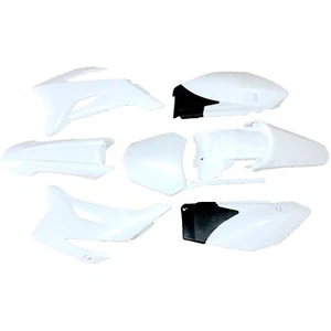 WHITE Plastics Guard Fairing Fender Kit TTR110 140c 150cc PITPRO Trail Dirt Bike - Picture 1 of 12