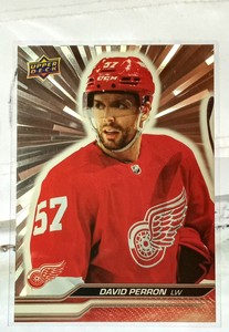 DAVID PERRON 2023-24 UPPER DECK SERIES 1 OUTBURST SILVER SP#62 DETROIT RED WINGS