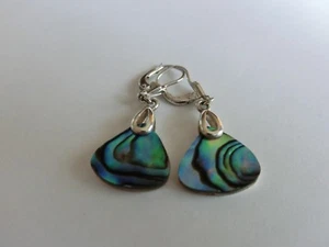 Abaone Muschel Ohrhänger Sterlingsilber "Top  Zustand" - Bild 1 von 8