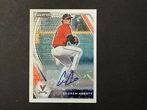 2021 PRIZM DRAFT PICKS BASEBALL PDP53 ANDREW ABBOTT WHITE DONUT PRIZM AUTO 40/50 - Picture 1 of 2