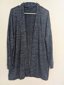 Abercrombie and Fitch women S blue long cardigan long sleeves open front oversiz - Picture 1 of 7
