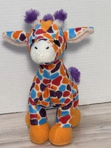 GANZ Webkinz Multicolor Sunset Giraffe 10”   - Picture 1 of 7