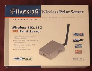 Hawking Wireless Print Server 802.11B USB New NIB - Picture 1 of 5