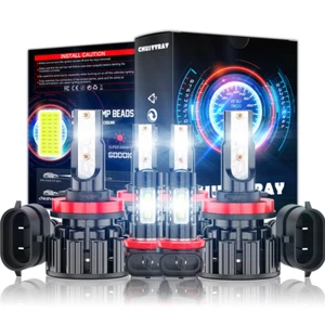 Bombillas de faros LED para Cadillac CTS 2008-2014 6000 k alta/lo + luz antiniebla - Imagen 1 de 12