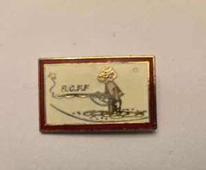BCFF Broome County Federation Fly Fisherman pin c.1990 - Picture 1 of 3