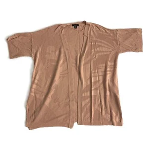 Alfani Womens 2X Short Sleeve Open Front Textured Cardigan - Picture 1 of 6