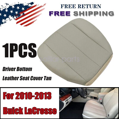 For 2010 -2014 Subaru Outback Driver Bottom Seat Cover Perforated Leather Tan US Foto 1 de 4