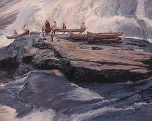 Lienzo Giclee "A Brief Delay at the Wall" John Buxton Edición Limitada 40" - Imagen 1 de 1