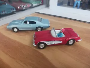 1:43 Scale Diecast Collectible Cars: Corvette and GTO - Picture 1 of 5