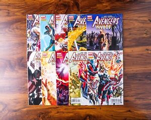 Avengers Invaders Set 2, 3, 4, 5, 6, 7, 8, 9, 10, 12 (2008) VF-NM