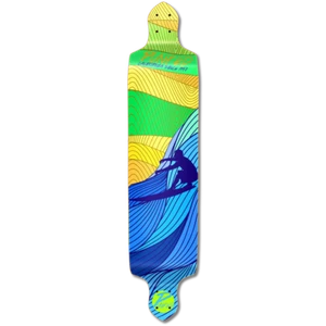 Yocaher Drop Down Longboard Deck - Surf's up (NUR DECK) - Bild 1 von 1