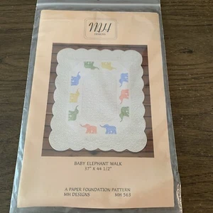 Baby Elephant Quilt Pattern by MH Designs - Picture 1 of 2