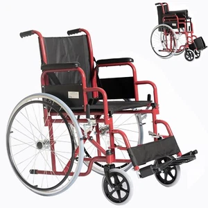 Sedia a Rotelle pieghevole ad autospinta carrozzina per disabili GO STANDARD - Foto 1 di 11