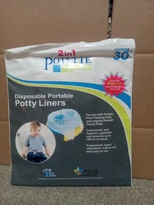 Kalencom 2 in 1 Potette Plus Disposable Portable Potty Liners 30-pack Toilet - Picture 1 of 3