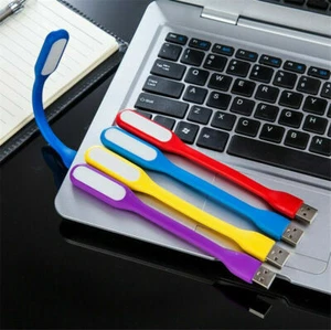 Flexible USB LED Reading Light Lamp For Computer Laptop Notebook PC - Afbeelding 1 van 21