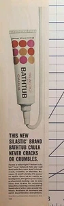 Silastic Bathtub Caulk Greensboro NC Instant Rubber Vintage Print Ad 1965 - Picture 1 of 4
