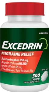 Excedrin Emicrania per alleviare l'emicrania, 300 capsule. Exp2028 - Foto 1 di 3
