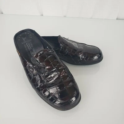 Mephisto Cool Air Black Patent Leather Slip On Driving Moc Shoes 4 1/2 7 Women - Image 1 of 4