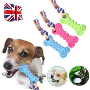 Small Dog Pet Safety Chew Toys Bite-Resistant Puppy Durable Rubber Dental Teeth - Picture 1 of 14