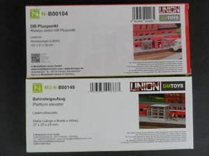 Bahnsteigaufzug und DB Haltepunkt von Union Modellbahn Spurweite N - Bild 1 von 5