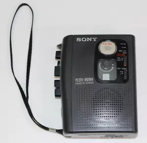 Vintage Sony TCM-359V Registratore a cassette stereo lettore nastro deck registratore Walkman GUWC - Foto 1 di 19
