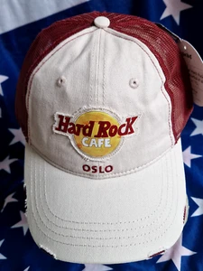 HRC Hard Rock Cafe Oslo Heritage Logo Base Cap Basecap Hat NWT uni - Picture 1 of 5