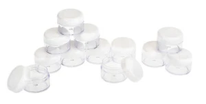 Latas de plástico VBS con tapa roscada "planas", 12 unidades - Imagen 1 de 9