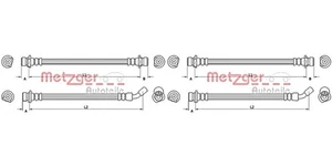 METZGER Bremsschlauch L+R Für HONDA Civic VIII 05- - Bild 1 von 1