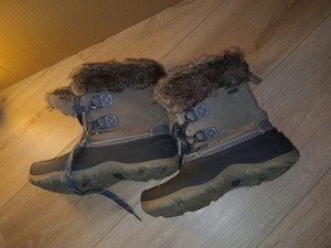 Winterstiefeletten Kunstfell und Leder Schneestiefel Größe 9M - Bild 1 von 8