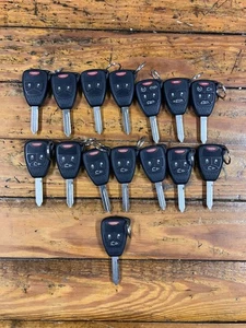 NEW OEM LOCKSMITH LOT OF 15 CHRYSLER DODGE JEEP REMOTE HEAD KEYS - Picture 1 of 2
