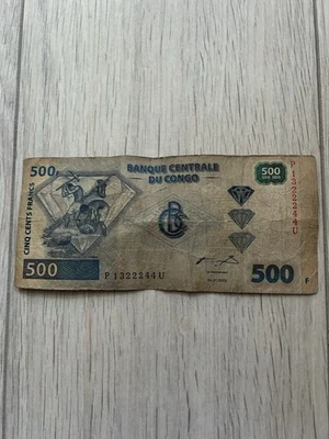 Congo 500 Cents Francs 2002 Year Diamond Miners - Image 1 of 2