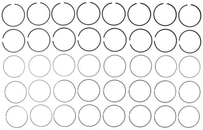 Juego de anillos de pistón de motor MAHLE 51556CP para modelos seleccionados de Cadillac 88-95 Foto 1 de 4