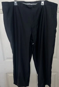 Fellini Uomo Straight Leg Dress Pants Men's Size 46R Black Flat Front Casual - Bild 1 von 4